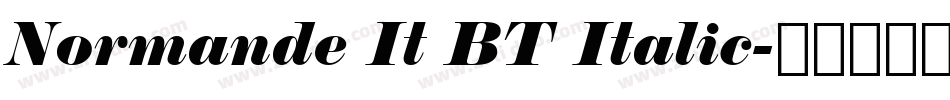 Normande It BT Italic字体转换